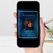 ブルースカイ写真葬儀プログラム カード