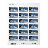 ブルースカイ卒業差出人住所ラベル ラベル (フルシート)