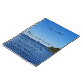 ブルースカイ夏の湖の写真（毎日） ノートブック (左側)