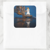 ブルースカイ宇宙シャトルアトランティス打ち上げ スクエアシール (バッグ)