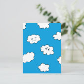 ブルースカイ幸せおもしろいな雲 ポストカード (スタンド正面)
