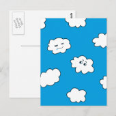 ブルースカイ幸せおもしろいな雲 ポストカード (正面/裏面)