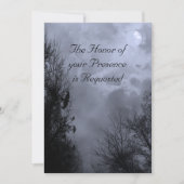 ブルースカイ幽霊のよく出るウィズラヴェンス結婚式招待状 招待状 (正面)