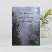 ブルースカイ幽霊のよく出るウィズラヴェンス結婚式招待状 招待状 (スタンド正面)