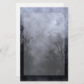 ブルースカイ幽霊のよく出るーノート紙ライン 便箋 (正面/裏面)