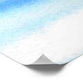 ブルースカイ水彩抽象芸術ポスター ポスター (角)