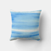 ブルースカイ水彩抽象芸術枕 クッション (裏面)