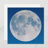 ブルースカイ満月 招待状 (正面/裏面)