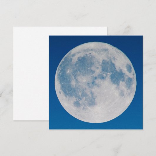 ブルースカイ満月 招待状 (正面/裏面)