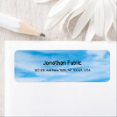 ブルースカイ白雲書道エレガントテンプレート ラベル (インサイチュ)