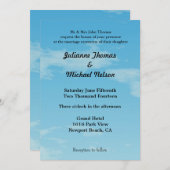 ブルースカイ結婚ズ 招待状 (正面/裏面)