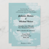 ブルースカイ結婚ズ 招待状 (正面/裏面)