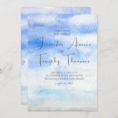 ブルースカイ結婚式招待状 招待状 (正面/裏面)