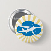 ブルースカイ航空 缶バッジ (正面&裏面)