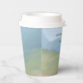 ブルースカイ色彩の鮮やか横向結婚き 紙コップ (右)