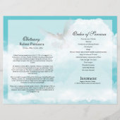 ブルースカイ葬儀プログラムテンプレート (裏面)