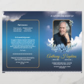 ブルースカイ葬儀プログラムテンプレート (正面)