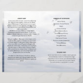 ブルースカイ葬儀プログラムテンプレート (裏面)