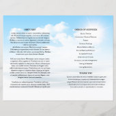 ブルースカイ葬儀プログラムテンプレート (裏面)