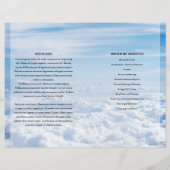 ブルースカイ葬儀プログラムテンプレート (裏面)