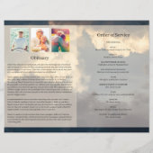 ブルースカイ葬儀プログラムテンプレート (裏面)