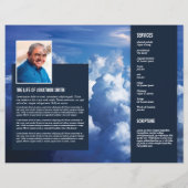 ブルースカイ葬儀プログラムテンプレート (裏面)