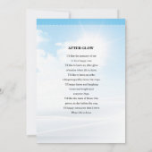 ブルースカイ葬儀祈りの言葉カードテンプレート (裏面)