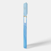 ブルースカイ金ゴールドグリッター大理石カスタマイズ Case-Mate iPhoneケース (裏面 / 右)