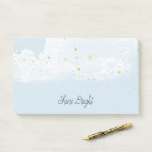 ブルースカイ金ゴールド星 ポストイット (デスク)