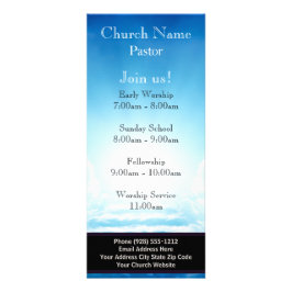 ブルースカイ階段の教会のラックカード、米国のサービスに参加 ラックカード