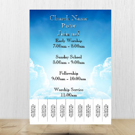 ブルースカイ階段チャーチサービス チラシ