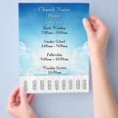 ブルースカイ階段チャーチサービス チラシ (手)