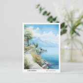 ブルースカイ・イン・ジュネーブ湖スイストラベル ポストカード (スタンド正面)