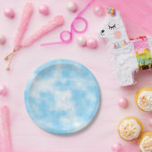 ブルースカイ&クラウドアートカスタム ペーパープレート (パーティー)