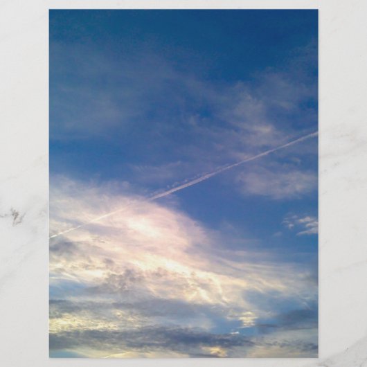 ブルースカイ&クラウドスタイルスクラップブック紙 (正面)