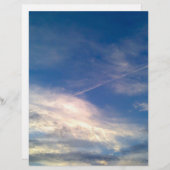 ブルースカイ&クラウドスタイルスクラップブック紙 (正面/裏面)