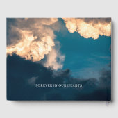 ブルースカイ&クラウド素晴らし付き葬式ゲストブック ゲストブック (裏面)