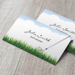 ブルースカイ&グラスゴルフインストラクター名刺 名刺<br><div class="desc">シンプルブルースカイ&グラスゴルフインストラクター名刺。</div>