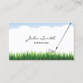 ブルースカイ&グラスゴルフインストラクター名刺 名刺 (正面)