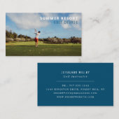 ブルースカイ、ゴルフクラブ、ゴルファー、ゴルフコーチ 名刺 (正面/裏面)