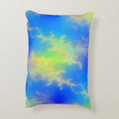 ブルースカイ&ゴールデンイエロー稲妻ボルト アクセントクッション (裏面(縦))