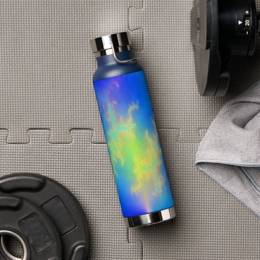 ブルースカイ&ゴールデンイエロー稲妻ボルト ウォーターボトル (ジム)