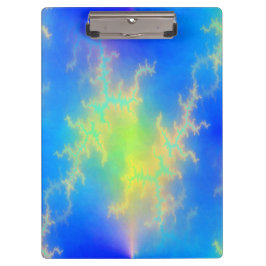 ブルースカイ&ゴールデンイエロー稲妻ボルト クリップボード
