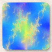 ブルースカイ&ゴールデンイエロー稲妻ボルト コースター (正面)