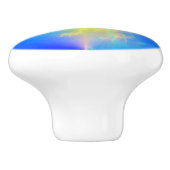 ブルースカイ&ゴールデンイエロー稲妻ボルト セラミックノブ (側面)