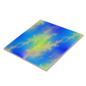 ブルースカイ&ゴールデンイエロー稲妻ボルト タイル (側面)