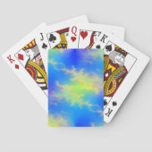 ブルースカイ&ゴールデンイエロー稲妻ボルト トランプ (裏面)