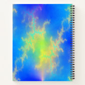 ブルースカイ&ゴールデンイエロー稲妻ボルト ノートブック (裏面)