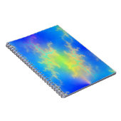 ブルースカイ&ゴールデンイエロー稲妻ボルト ノートブック (右側)