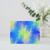 ブルースカイ&ゴールデンイエロー稲妻ボルト ポストカード (スタンド正面)